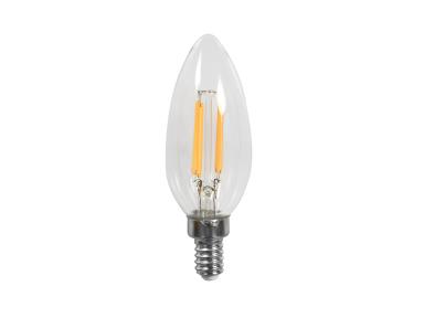 MaxLite 5.5 Watt LED B10 Clear Filament Light Bulb 2700K Warm White