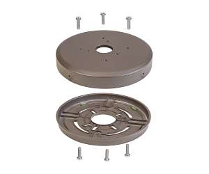 Keystone Technologies Aluminum Bollard Plate For Keystone Bollards Bronze  