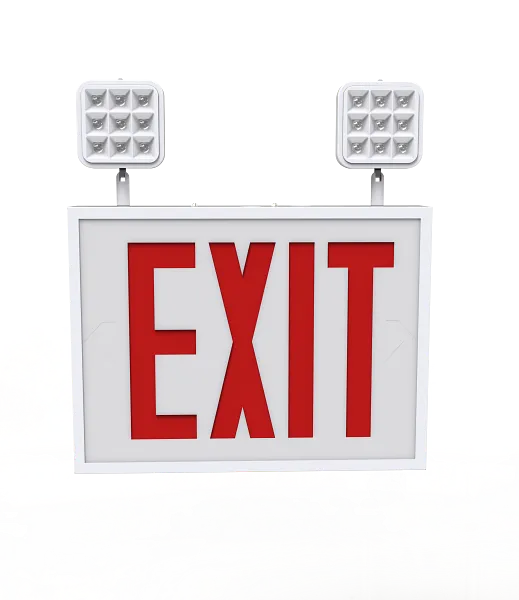Keystone Technologies Single Face Chicago Code Compliant Surface Mount Steel Exit Combo Normal Lumen Output