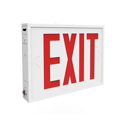 Keystone Technologies Single or Double Face NYC Code Compliant Surface Mount Steel Exit Sign