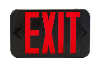 Keystone Technologies Single or Double Facing LED Exit Sign with Switchable Red or Green Lettering