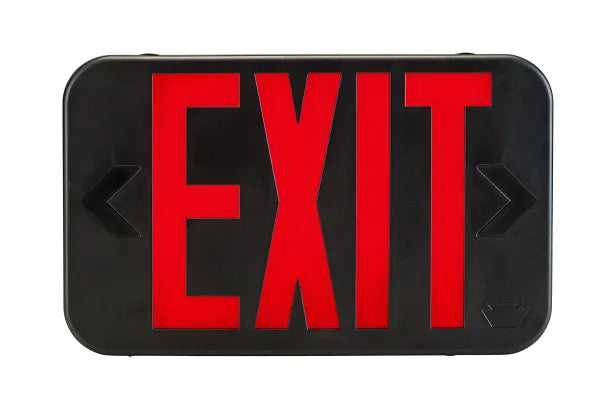 Keystone Technologies Single or Double Facing LED Exit Sign with Switchable Red or Green Lettering