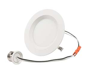 Keystone Technologies 4 Inch 6/8/10 Watt Aviva Regressed Baffled LED Wafer Downlight Retrofit 2700/3000/3500/4000/5000K Selectable White