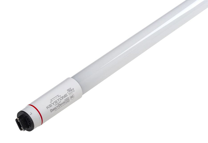 Keystone Technologies 8 Foot 40 Watt Double Ended Bypass Glass LED T8 High Output Tube Light 4000K Cool White