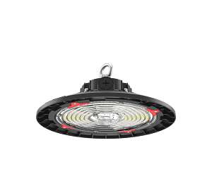 Keystone Technologies 70/100/150 Watt Compact Round LED High Bay Fixture 3000/4000/5000K Selectable Black 