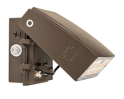 Keystone Technologies 15/25/35 Watt Adjustable LED Wall Pack Fixture 3000/4000/5000K Selectable Bronze 