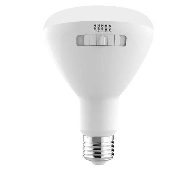 Keystone Technologies 9 Watt LED BR30 80CRI Color Selectable Light Bulb 2700/3000/3500/4000/5000K Selectable  