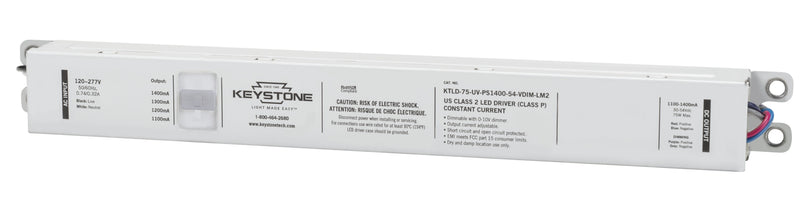 KTLD-75-UV-PS1400-54-VDIM-LM2 75 Watt Power Select Constant Current LED Driver