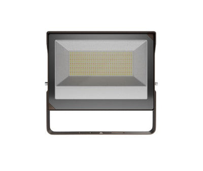 LiteTronics 100/120/150 Watt LED 120-277V Selectable Flood Light Fixture 3000/4000/5000K Selectable Bronze 