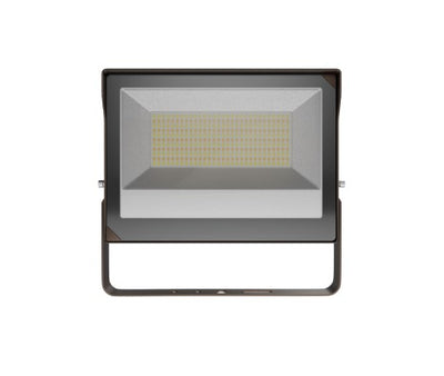 LiteTronics 60/80/100 Watt LED 120-277V Selectable Flood Light Fixture 3000/4000/5000K Selectable Bronze 