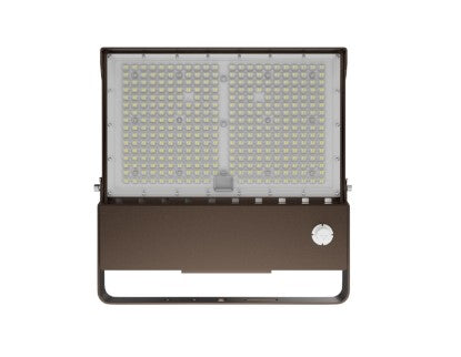 LiteTronics 150/200/255 Watt LED 120-277V Selectable Flood Light Fixture 3000/4000/5000K Selectable Bronze 