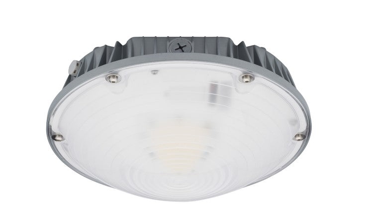 LiteTronics 39 Watt 120-277V LED Round Garage Light Fixture 4000K Cool White  