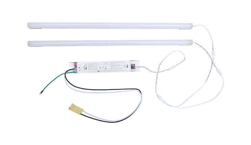 ZLED Lighting 3 Foot 30 Max Selectable Wattage Driver 2 Strip LED Magnetic Retrofit Strip Kit   