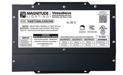 Magnitude Lighting VAD288L24DCOD 288 Watt LED 12300mA Constant Voltage Driver   