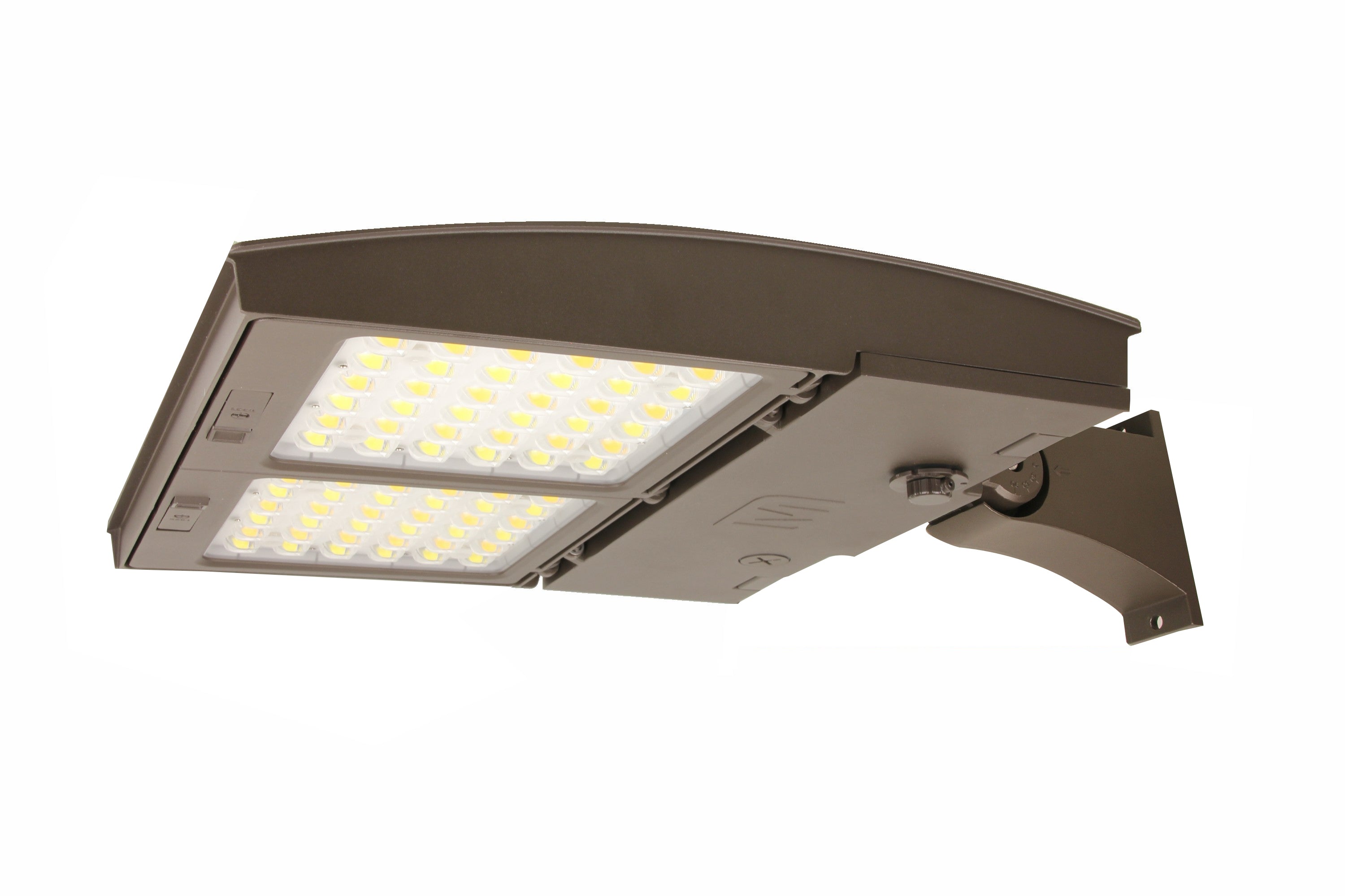 100/125/150 Watt 277-480V Flexible/Adjustable Arm Mount LED Area Light ...