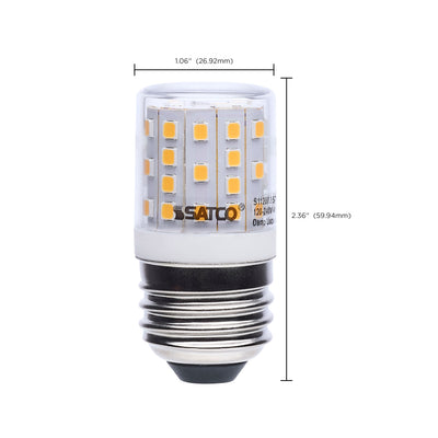 Satco 3.5 Watt LED Appliance Bulb E26 Base 3000K