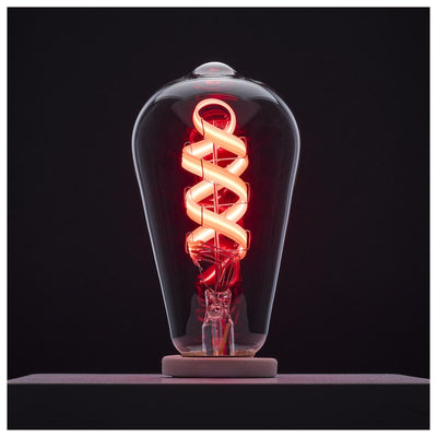 Satco 6 Watt Starfish ST19 Color Changing Smart LED E26 Base Light Bulb