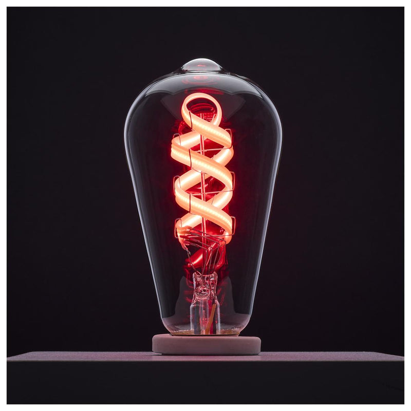 Satco 6 Watt Starfish ST19 Color Changing Smart LED E26 Base Light Bulb