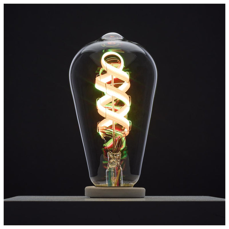 Satco 6 Watt Starfish ST19 Color Changing Smart LED E26 Base Light Bulb