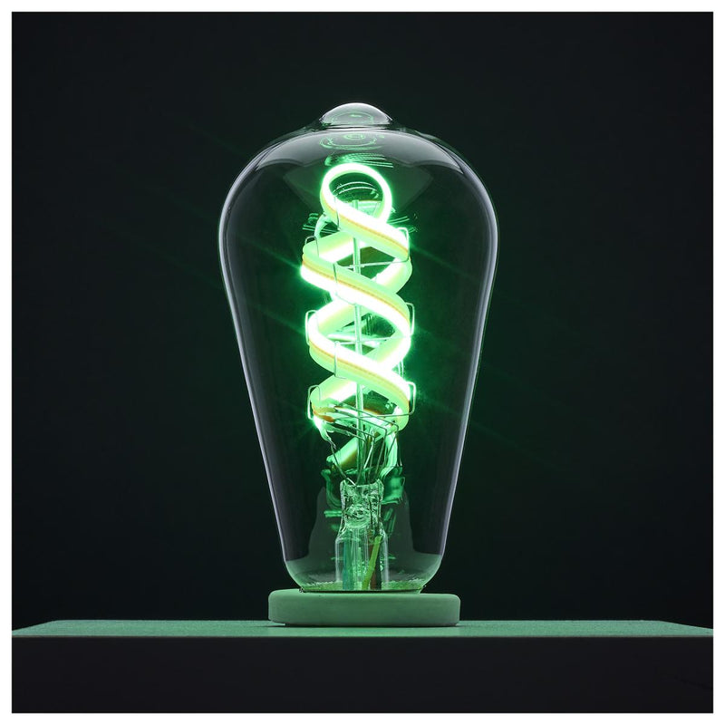Satco 6 Watt Starfish ST19 Color Changing Smart LED E26 Base Light Bulb