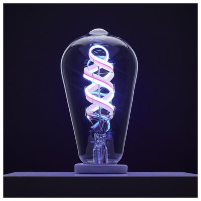 Satco 6 Watt Starfish ST19 Color Changing Smart LED E26 Base Light Bulb
