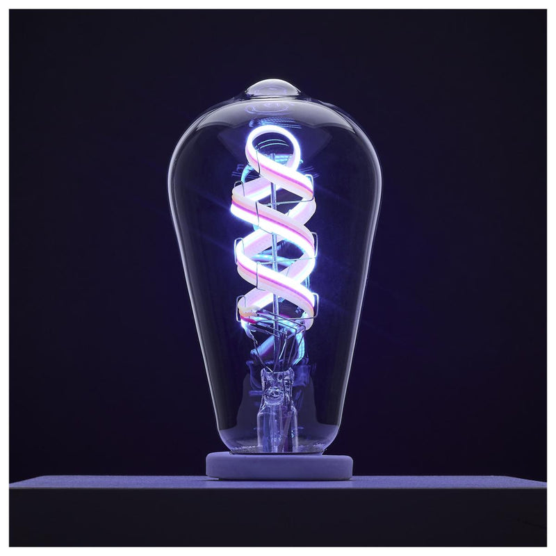 Satco 6 Watt Starfish ST19 Color Changing Smart LED E26 Base Light Bulb