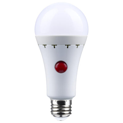 Satco 8 Watt Battery Backup LED A21 Light Bulb 3000K Warm White  
