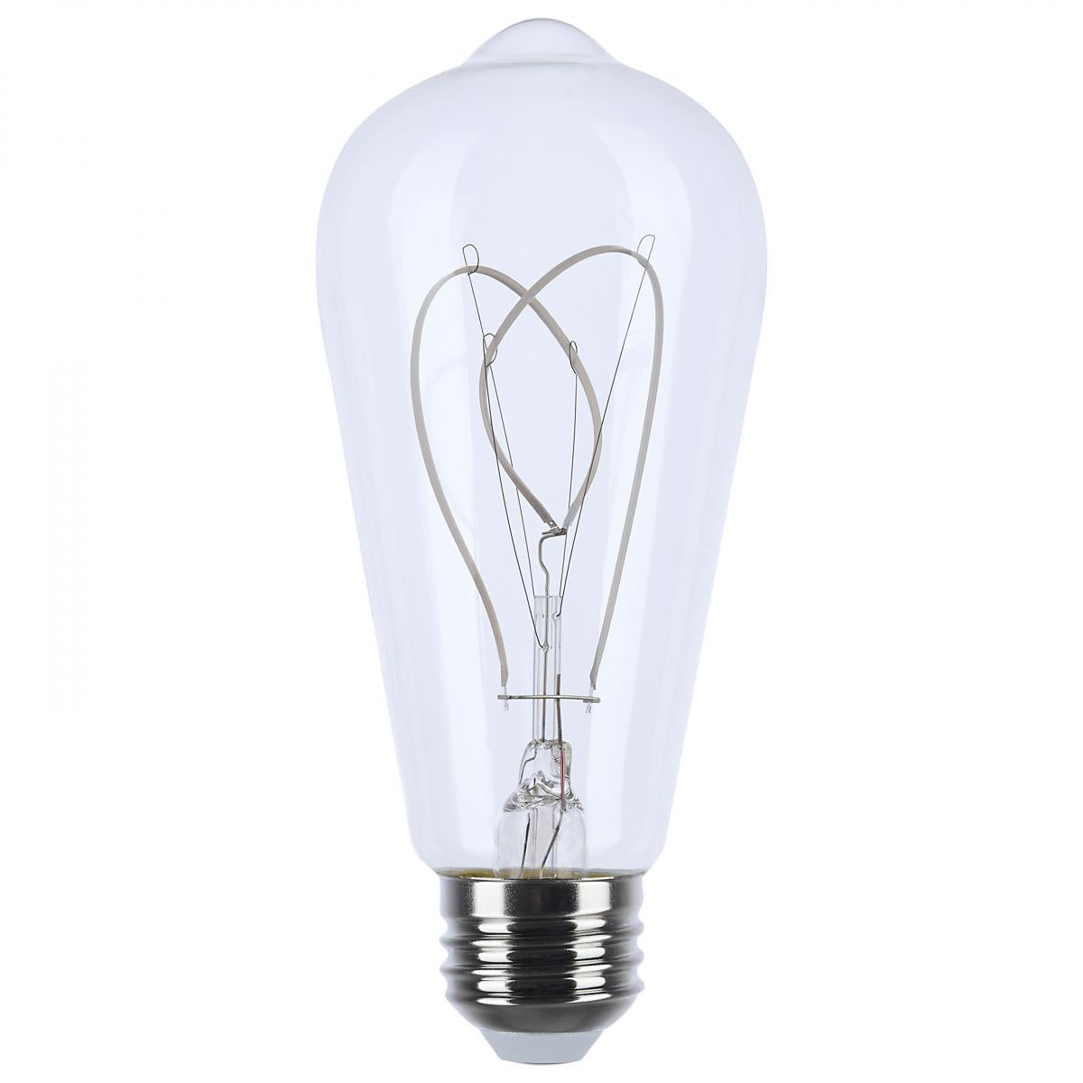 6 Watt ST19 LED Flex Gray Loop Filament E26 Base Light Bulb 2700K ...