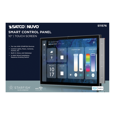 Satco 10 Inch Starfish In-Wall Wired Touch Screen