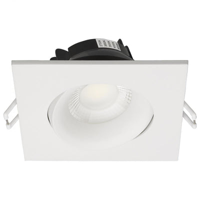 Satco 3-1/2 Inch 12 Watt Square LED Architectural Gimbal Downlight Fixture