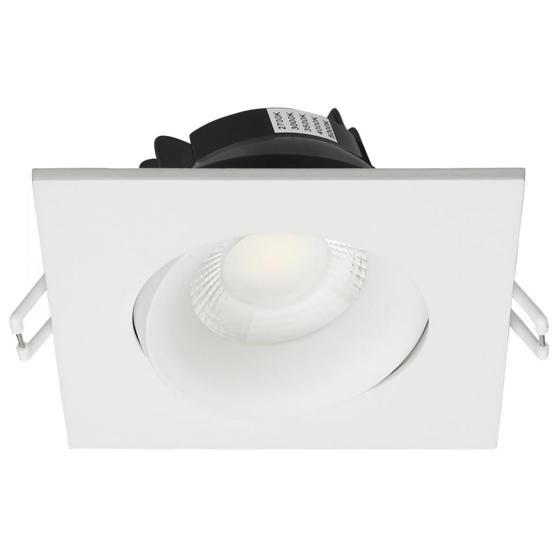 Satco 3-1/2 Inch 12 Watt Square LED Architectural Gimbal Downlight Fixture