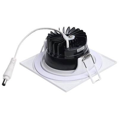 Satco 3-1/2 Inch 10 Watt Square Architectural LED Direct Wire Downlight 2700/3000/3500/4000/5000K