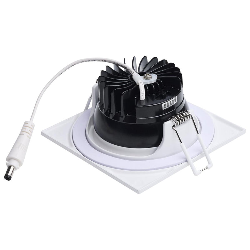 Satco 3-1/2 Inch 10 Watt Square Architectural LED Direct Wire Downlight 2700/3000/3500/4000/5000K