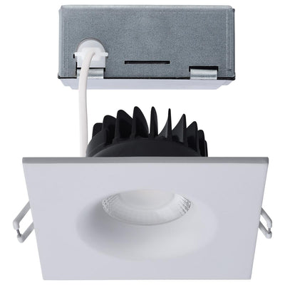 Satco 3-1/2 Inch 10 Watt Square Architectural LED Direct Wire Downlight 2700/3000/3500/4000/5000K Selectable White