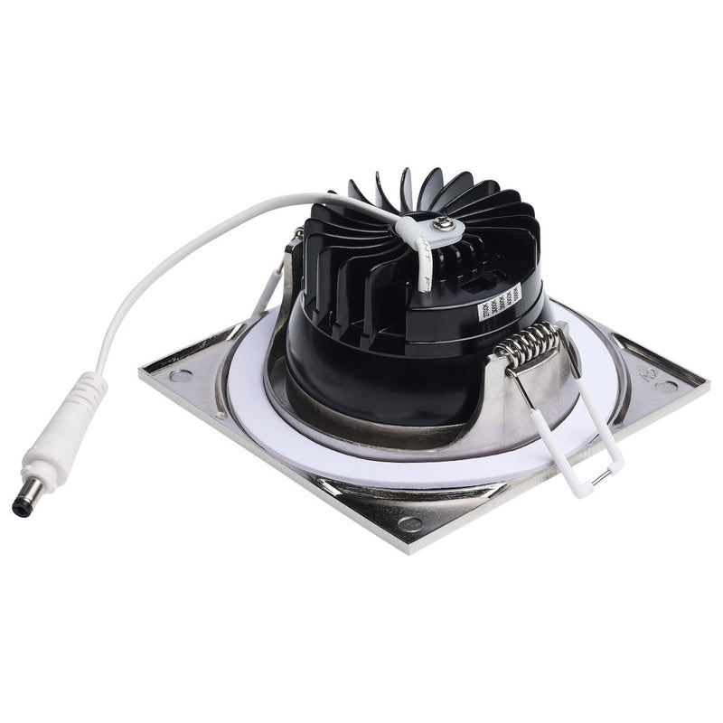Satco 3-1/2 Inch 10 Watt Square Architectural LED Direct Wire Downlight 2700/3000/3500/4000/5000K