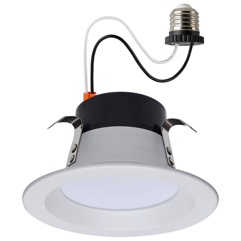 4 Inch 8 Watt Round RGBTW Starfish Smooth Baffle LED Downlights