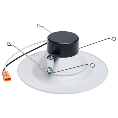 6 Inch 11 Watt Round RGBTW Starfish Smooth Baffle LED Downlights