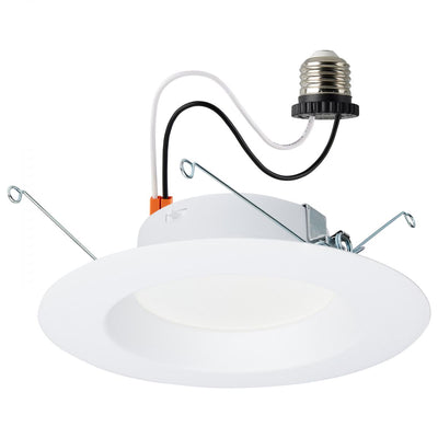 Satco 5/6 Inch 13 Watt High Lumen LED Smooth Baffle Retrofit Downlight 2700/3000/3500/4000/5000K