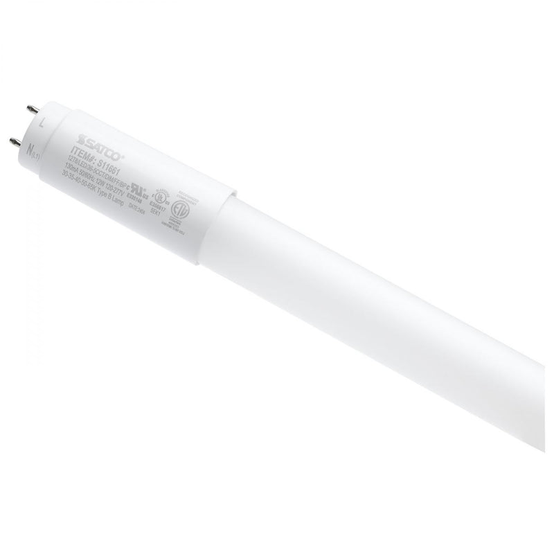 Satco 3 Foot 12 Watt LED Color Selectable T8 Ballast Bypass Tube Light 3000/3500/4000/5000/6500K   