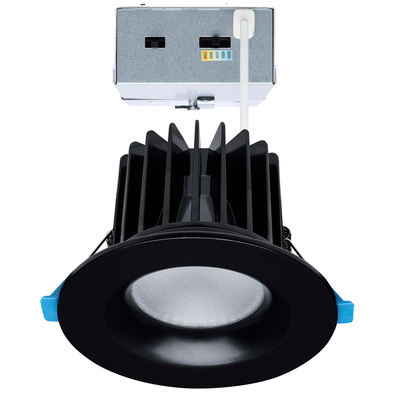 Satco 3 Inch Round 16/20/24 Watt LED Architectural Downlight 2700K/3000K/3500K/4000K/5000K Selectable Black