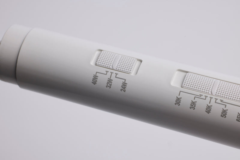 Satco 8 Foot Wattage Selectable LED Double Ended Bypass Fa8 with R17d Adapter Caps 3000/3500/4000/5000/6500K