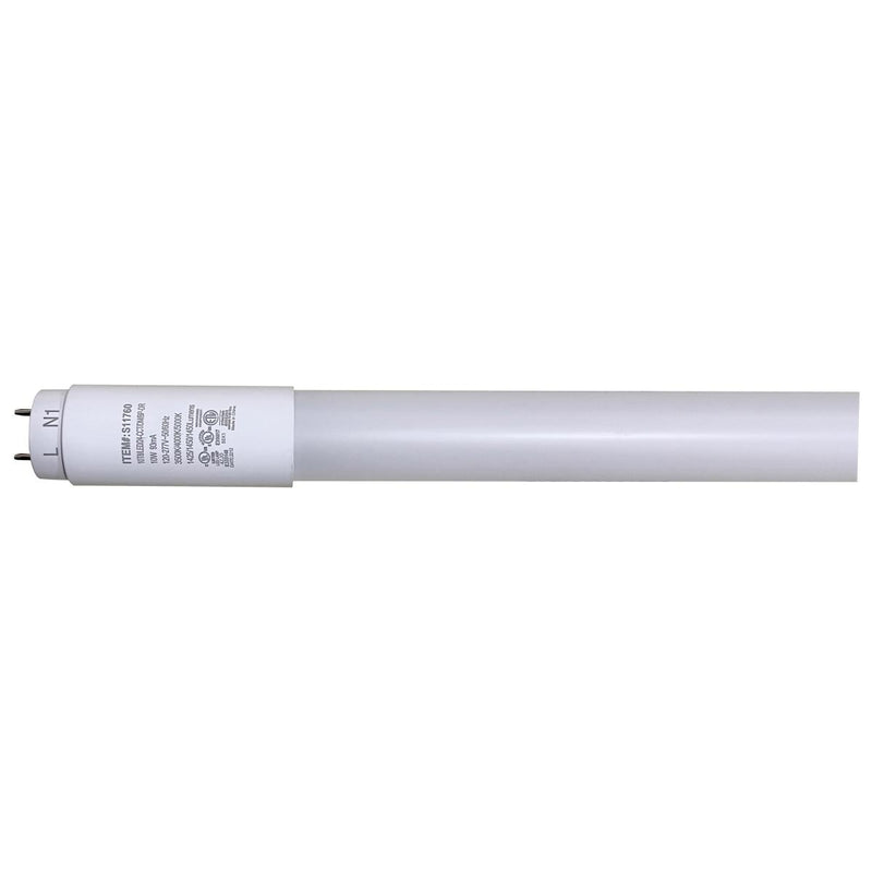 Satco 2 Foot 10 Watt LED T8 Color Selectable Hybrid Type A/B Tube Light 3500/4000/5000K Selectable  