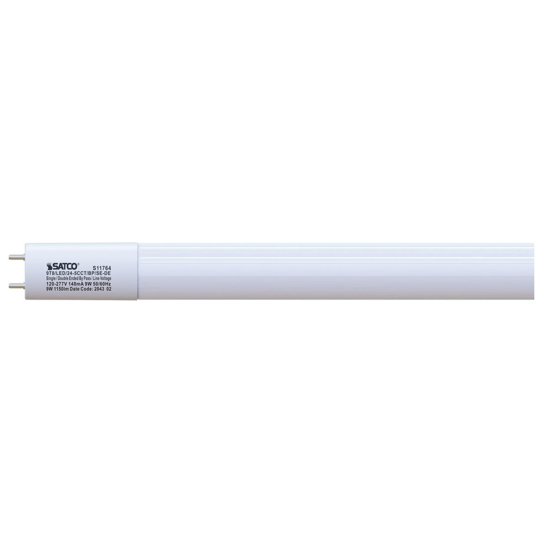 2 Foot 9 Watt LED T8 Color Selectable Ballast Bypass Tube Light 3000 3500 4000 5000 6500K