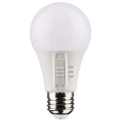 Satco 14 Watt LED Non-Dimmable A19 Color Selectable Light Bulb 30/40/50K Selectable  