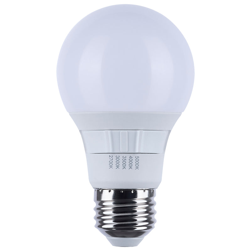 Satco 6 Watt 470 Lumen LED A19 120V Non-Dimmable 2700/3000/3500/4000/5000K 4-Pack