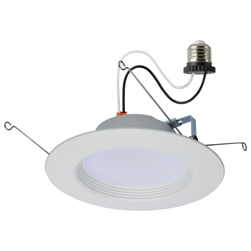 Satco 5 to 6 Inch 14 Watt Round 120V LED Downlight Retrofit 2700/3000/3500/4000/5000K Selectable White 