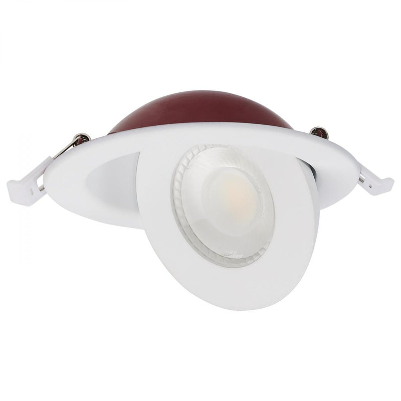 Satco 4 Inch 9 Watt LED 120V Fire Rated Gimbal Downlight 2700/3000/3500/4000/5000K   