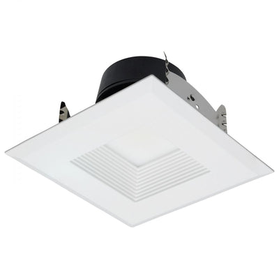 Satco 4 Inch 6/7/10 Watt Square Deep Baffled LED Selectable Downlight Retrofit 2700/3000/3500/4000/5000K   