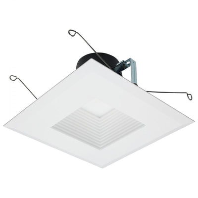 Satco 5/6 Inch 8/11/14 Watt Square Deep Baffled LED Selectable Downlight Retrofit 2700/3000/3500/4000/5000K   