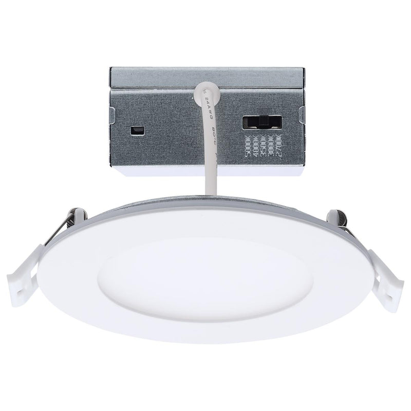 Satco 4 Inch 9 Watt Round 120V LED Direct Wire Selectable Night Light Downlight 2700/3000/3500/4000/5000K